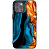 Picasee silikónový čierny obal pre Apple iPhone 12 Pro Max - Gold blue