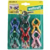 WOLFCRAFT sada zvierok mikrofixka 20mm 6ks, rôzne farby 3420000