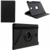 Stojanové puzdro s koženým efektom (FLIP, držiak na stôl, otočné o 360°) ČIERNE [Samsung Galaxy Tab A 10.1 S-Pen LTE (2016) SM-P585]
