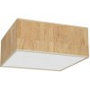 EUlight Stropné svietidlo Cork Square, 1x korkové tienidlo, (biele plexisklo), (50cm)