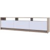 NABBI Ulfet U3 tv stolík dub sonoma / biela 32743