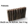 JAPE Palisáda 39x25cm, betón-imitácia dreva PA39x25