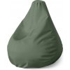 Sablio Sedací vak Pear Vojenská zelená 2 - 140 x 100 x 25 cm