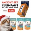 CLUB 4 PAWS Premium Akciovy SET #4 pre sterilizovane mačky 3 príchute 72x80g (8934**) + Darček