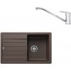 SET608 - Gránitový drez Blanco Legra 45 S káva + Kuchynská batéria Rosan King JA381001 chróm