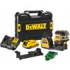 DeWalt DCE822D1G18 zelený krížový laser s olovnicou 12/18V 1x 2,0Ah aku