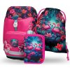 Školský batoh BAAGL Airy Plus Plameniaky – 3-dielny set