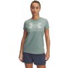 Dámske tričko Under Armour, LIVE SPORTSTYLE GRAPHIC SS zelená,sivá SM
