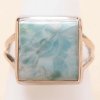 Nefertitis Larimar prsteň striebro Ag 925 LOT423 - 62 mm (US 10), 6,2 g