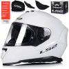 PRILBA PLNÁ LS2 FF800 STORM II SOLID WHITE BIELA M
