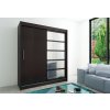 Supermobel Posuvná skriňa ROMA 1 200, 200x200x62, čierna