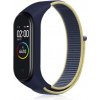 Xiaomi Mi Band 3/4 nylonový náhradný náramok na suchý zips Farba: Modro-žltá MBSCZ-NLN007