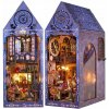 Miniatúrny domček Book Nook Inštitút veštenia Tarot Predpovede Veštica