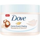 Dove Exfoliating Body Scrub Crushed Macadamia & Rice Milk vyživujúci telový peeling 225 ml