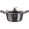 Kastról BERLINGERHAUS Kastról s pokrievkou s mramorovým povrchom Carbon PRO Line 20cm (BH-6892)