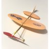 Igralet Letadlo Komár házecí model na gumu polystyren/dřevo 38x31cm v sáčku