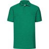 Fruit of the Loom Polokošile 65/35 Pique Polo, krátký rukáv COT163402r8504-heather gre XL Melír zelená