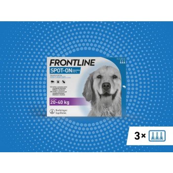 Frontline Spot-On Dog L 20-40 kg 3 x 2,68 ml