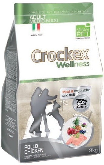 Mister Pet Crockex wellness Adult Medium MAXI CHICKEN RICE LOW GRAIN 12 kg