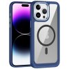 Zadný Kryt Carbon Fiber MagSafe transparentno-modrý – Apple iPhone 15 Pro Max