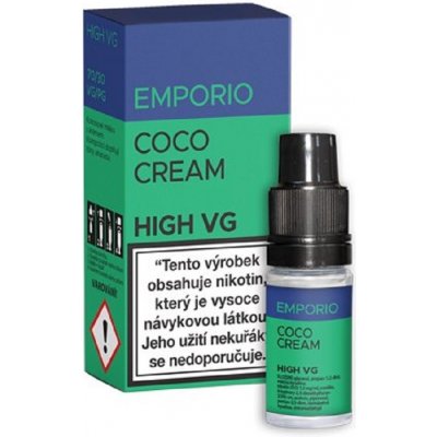 Imperia e-liquid EMPORIO HIGH VG Coco Cream 10ml Obsah nikotinu: 0 mg