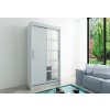 Supermobel Posuvná skriňa ROMA 1 100, 100x200x62, biela
