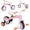 BEŽECKÝ BICYKEL 3V1 S PEDÁLMI, BOČNÉ KOLIESKA, RUŽOVÝ TRÉNINGOVÝ