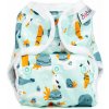 Bobánek Novorozenecké svrchní kalhotky patentky - Racek a tuleň