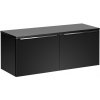 ArtCom Kúpeľňová skrinka s doskou SANTA FE Black D120/1 | 120 cm