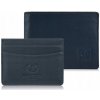 Paolo Peruzzi peňaženka z prírodnej lícovej kože modrá - pánska