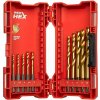 MILWAUKEE RED HEX HSS-G TiN súprava vrtákov do kovu – 10 ks