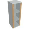 Hobis Policová skrinka P Strong, 40x115,2x40 cm, dub/sivá
