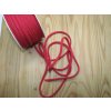 Šnúra bavlna odevná,Ø 5,3mm,červená