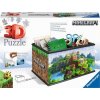 Puzzle 216 3D prvky minecraft rakev