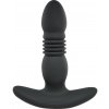 Playboy - nabíjací, šokujúci anál vibrátor (čierny)