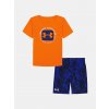 Under Armour Chlapčenský set UA TECH PRINTED SS SHORT SET-ORG Oranžová 4-5YR