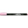 Tombow Brush Pen Fudenosuke pastel na čierny papier, soft pink (WS-BS58)