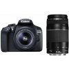 Canon EOS 2000D + 18-55 DC III + EF 75-300 III