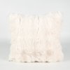 Obliečka na vankúš 45x45 imitácia kožušiny biela-HT-00215