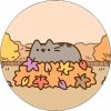 Jedlý papier Pusheen na hromade listov 19,5 cm - Pictu Hap - Pictu Hap