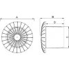 Stropní ventilátor Airroxy 120 mm 16W / kuličkové ložiska / vyprahné 120 BB