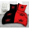 Didatex QUEEN AND KING BLACK-RED foto obliečky Rozmer obliečok: 140x200 cm, Obsah balenia: Set Balenie