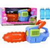 LEAN TOYS Stroj na bubliny - Reťazová píla, modrá