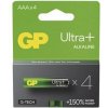 Batéria alkalická GP Ultra Plus AAA (LR03), 4 ks (B03114)