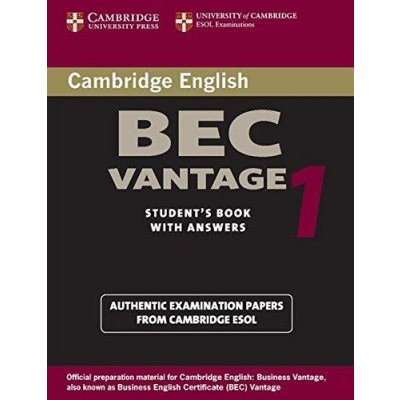 Cambridge BEC Vantage 1 University of Cambridge Local Examinations Syndicate
