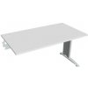 Hobis Pracovný stôl Flex, 140x75,5x80 cm, biely/kov