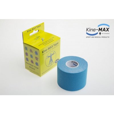 KineMAX SuperPro Cotton kinesio tejp modrá 5cm x 5m