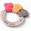 BabyOno Hrkálka, hryzátko pre bábätko s guličkami, Kľúče - pastel
