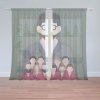Sablio Záclony Money heist Profesor a jeho tým Zelená: 2ks 150x250cm