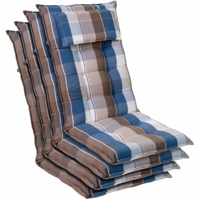 Blumfeldt Sylt, čalúnená podložka, podložka na stoličku, podložka na vyššie polohovacie kreslo, vankúš, polyester, 50 × 120 × 9 cm (CPT10_10271274-4_)